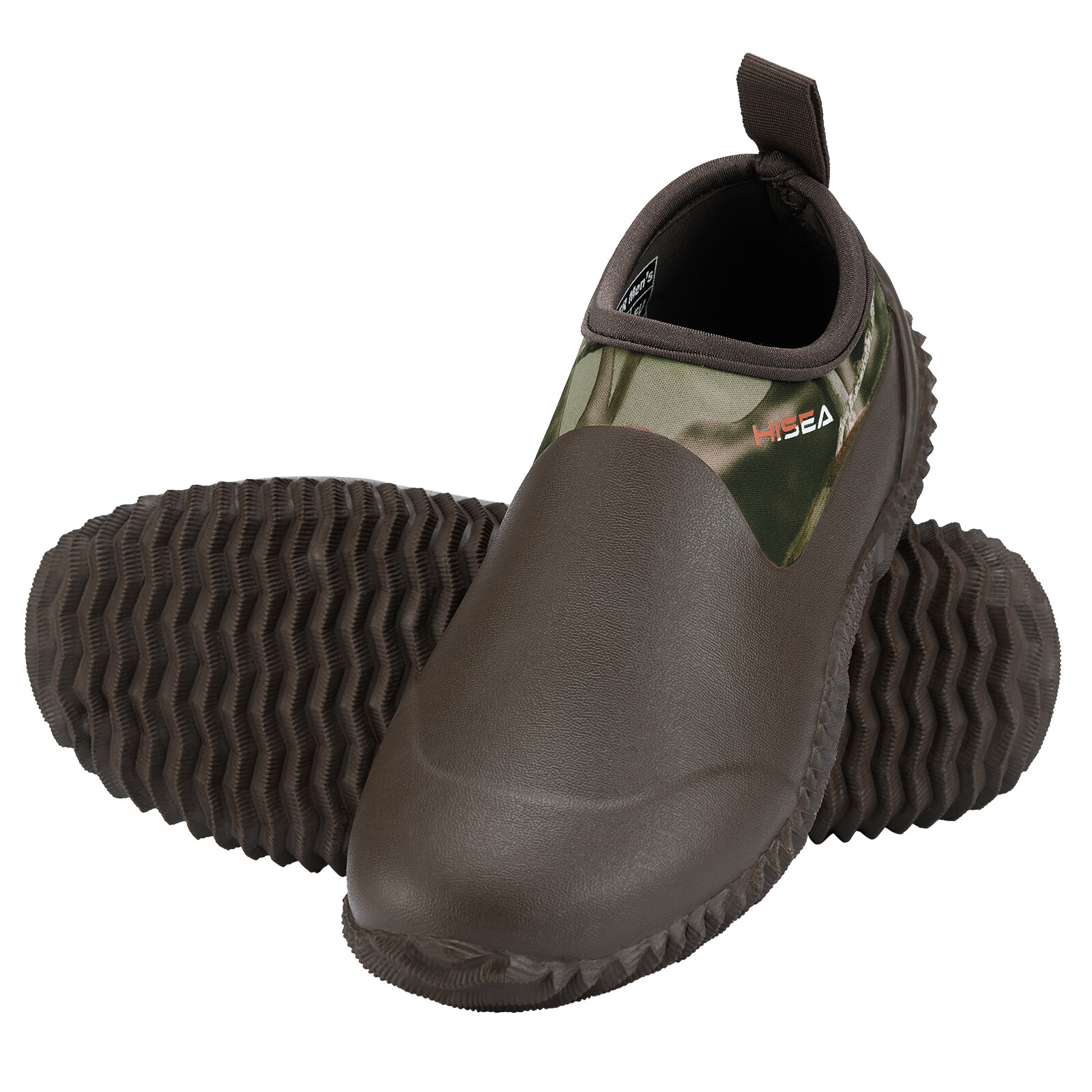 HISEA Unisex Low Top Rain Boots Neoprene Waterproof Slip-On Garden Working Shoes