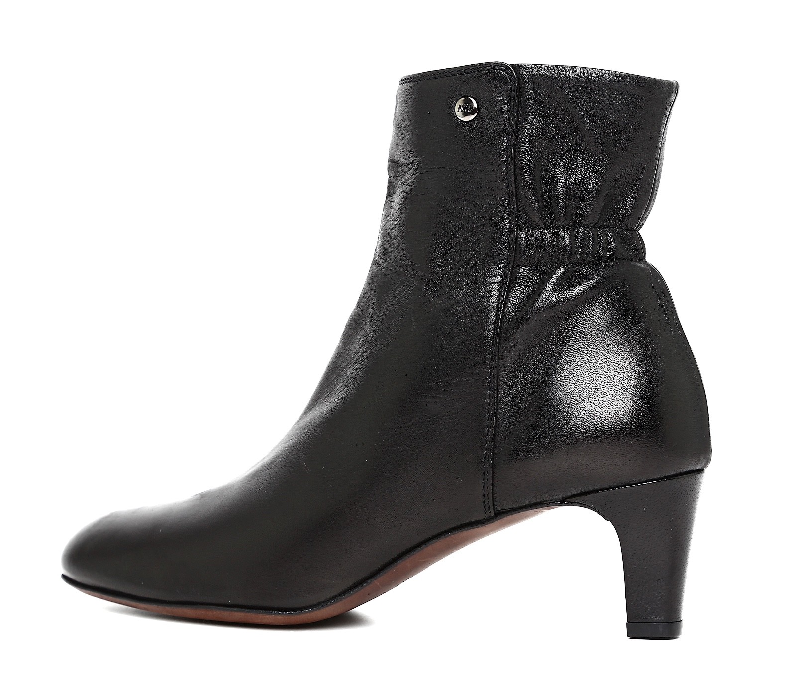 Attilio Giusti Leombruni Z27114* Carla Leather Bootie Black Women EU Size 39 M
