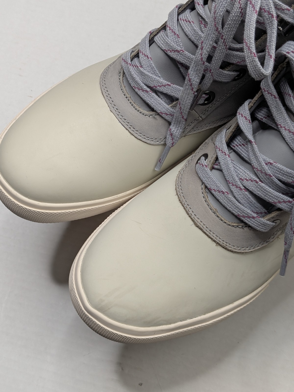 Women’s Leather Lace Ankle Deck Boot Size 8.5