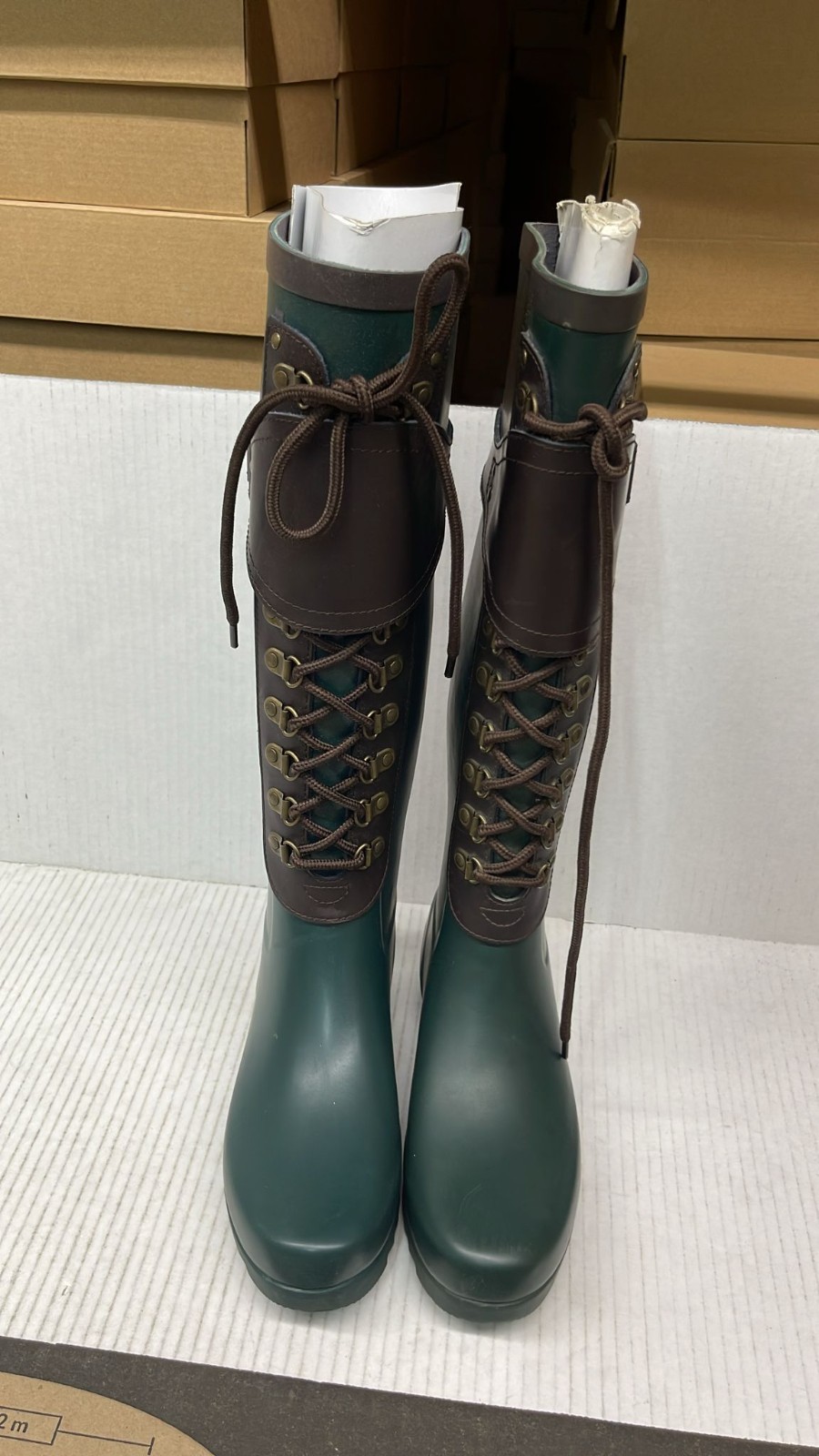 Uggs Madelynn Tall Lace-Up Rain Boots 3456-W/PNN- Women’s Footwear US Size 5