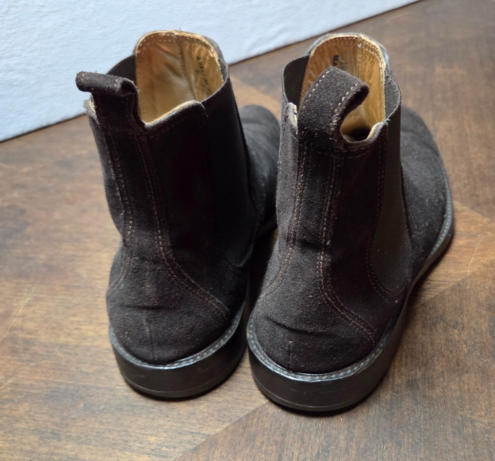 Barneys New York Chelsea Boots Mens Size 8 (EU 41) Suede Brown Pull On Italy