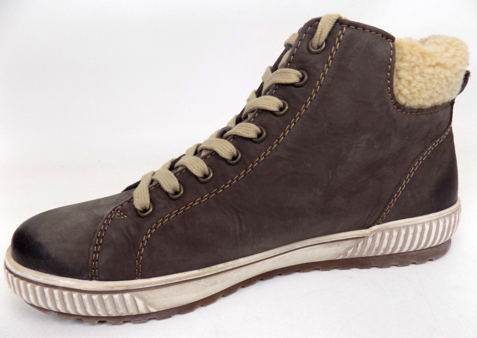 Remonte Rieker Tex Leather Lace Up Side Zip Ankle Women Boots Size 10-10.5 M