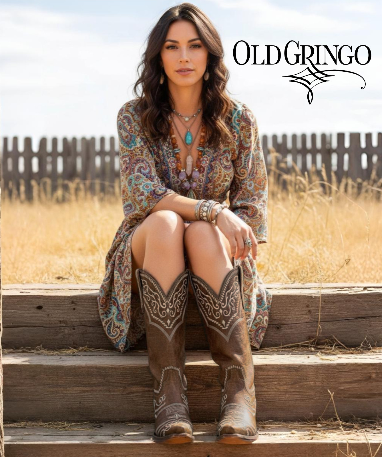 OLD GRINGO Sintra Brown Oryx Leather Boots – Snip Toe • Size 6.5 – New in Box