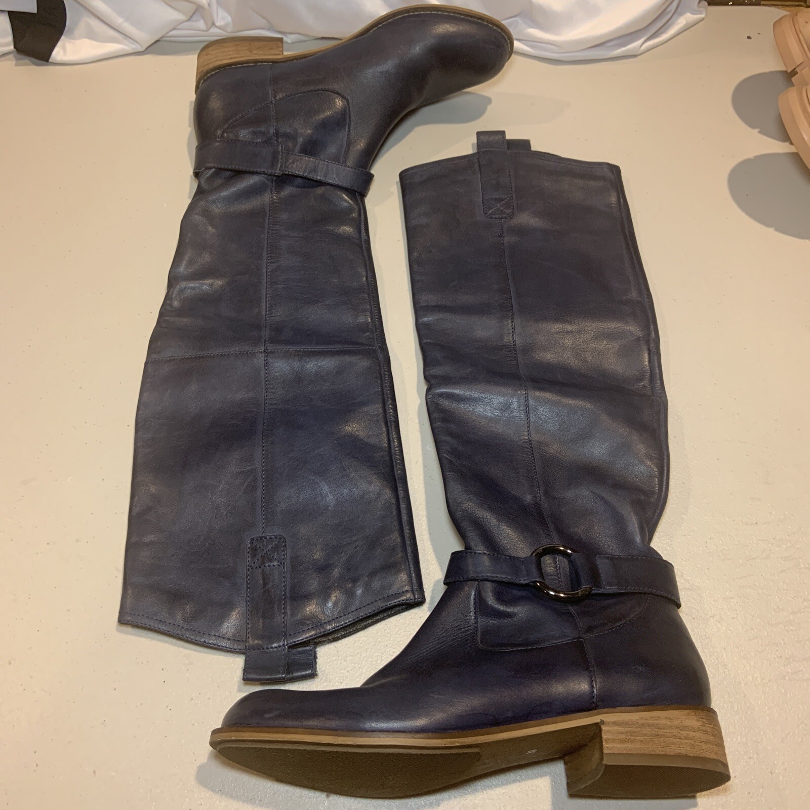 Blue Steve Madden Boots Women Europe Size 39 [M1]