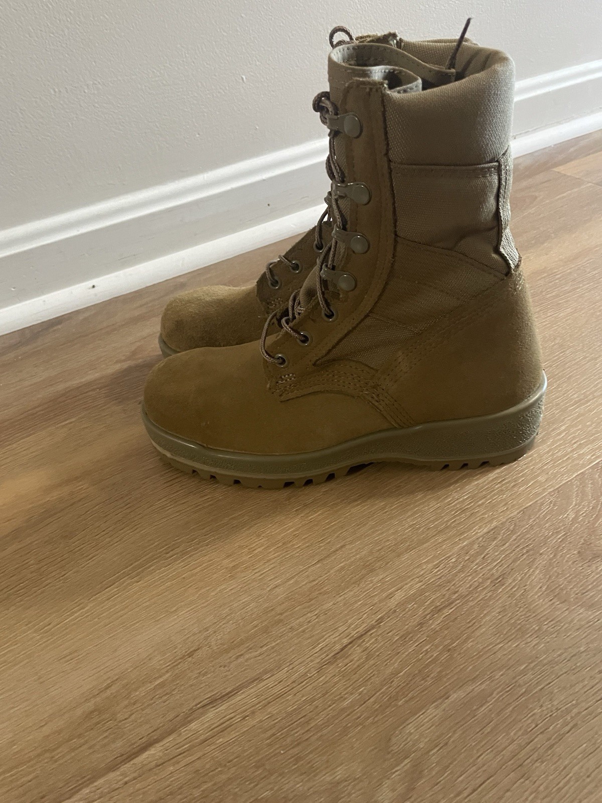Altama Boots Size 4.5 R USGI Combat Military Hot Weather Desert Beige Steel Toe