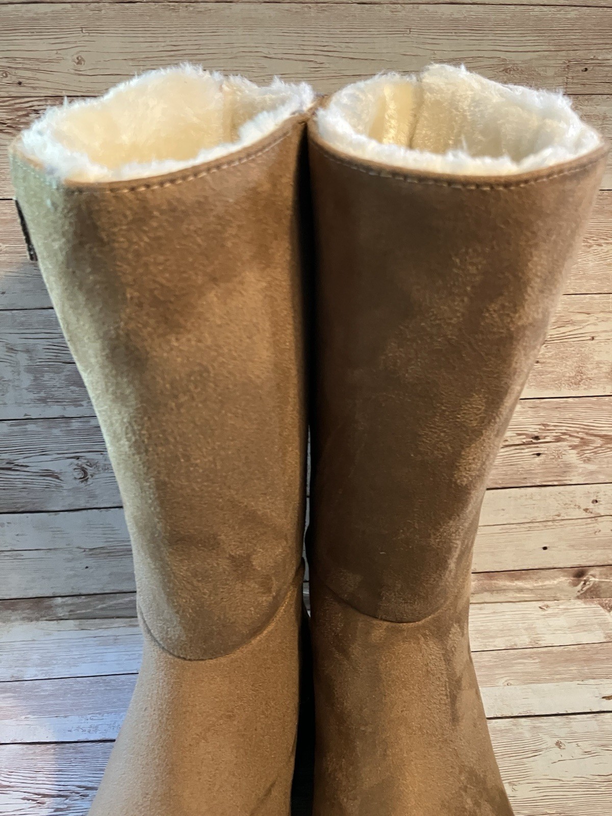 Madden girl Eclipse Women’s Mid-Calf Boots Platform Size 5.5 Faux Fur Lined