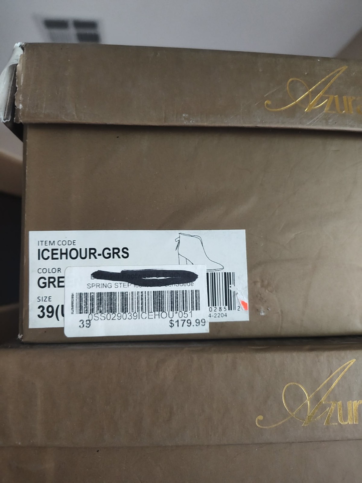 Azura by Spring Step Icehour Green Size 39 NEW in Box