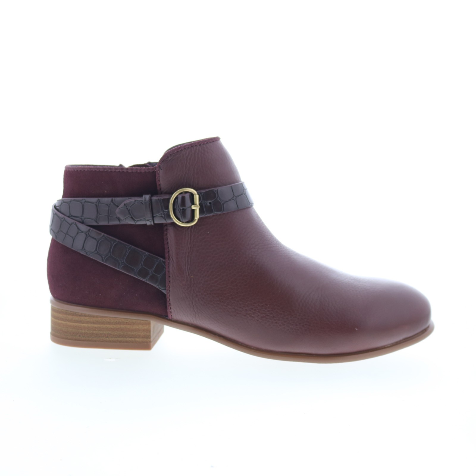 SoftWalk Raveena S1960-200 Womens Brown Leather Zipper Ankle & Booties Boots 8
