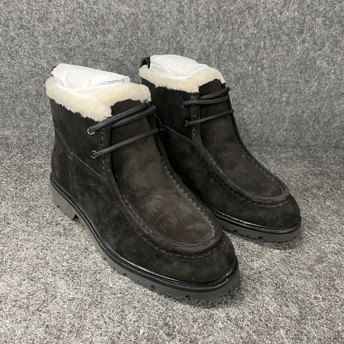 VINCE. Sierra Lug-Sole Boot Women’s Size US 6 M Black Suede