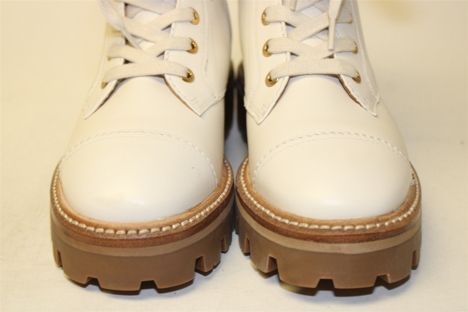 kate spade new york NEW Merritt Lug Women 6 B 36.5 Leather Platform Combat Boots