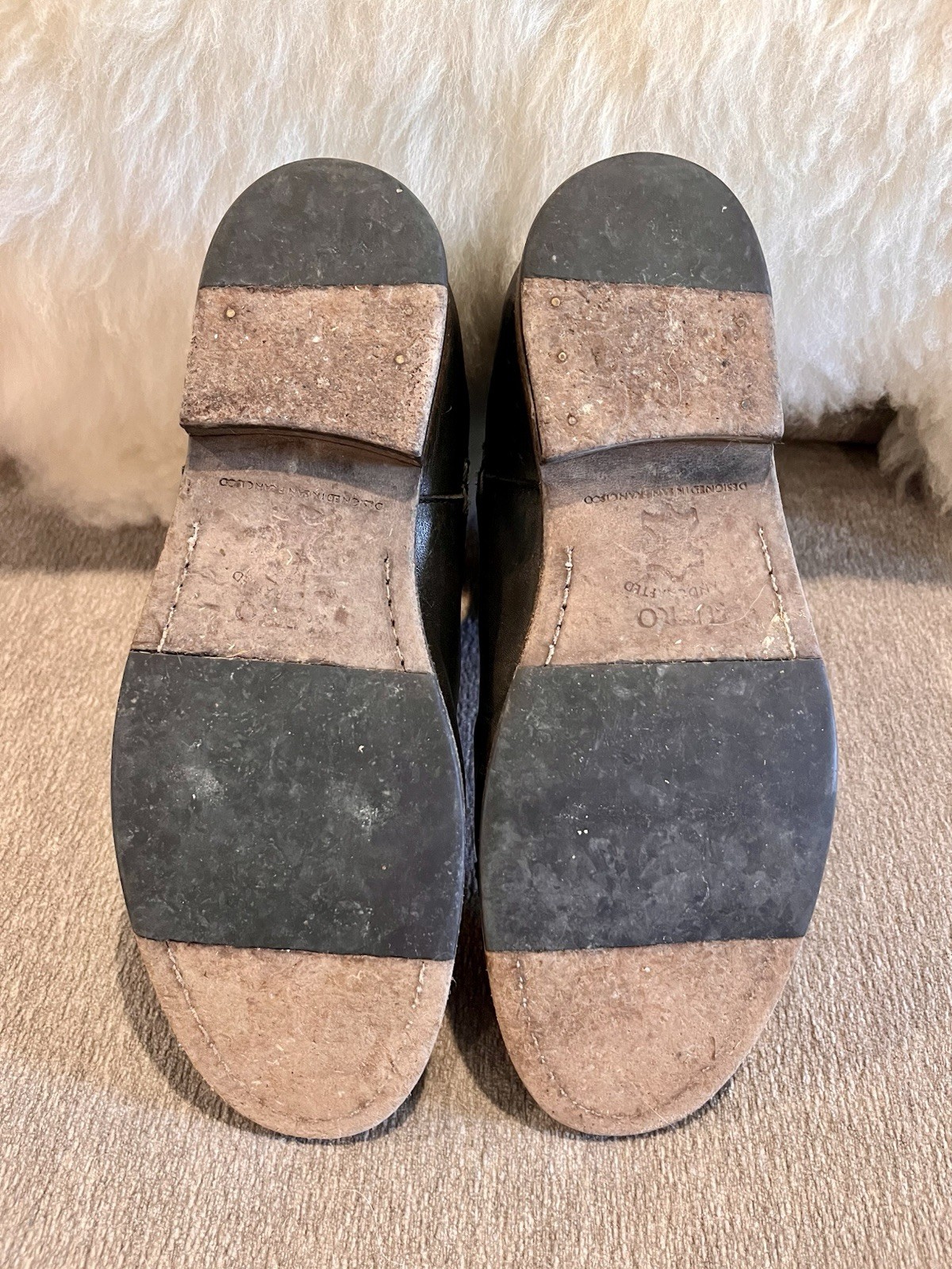 Black Sutro Footwear Chelsea Boots Leather Women’s 6.5