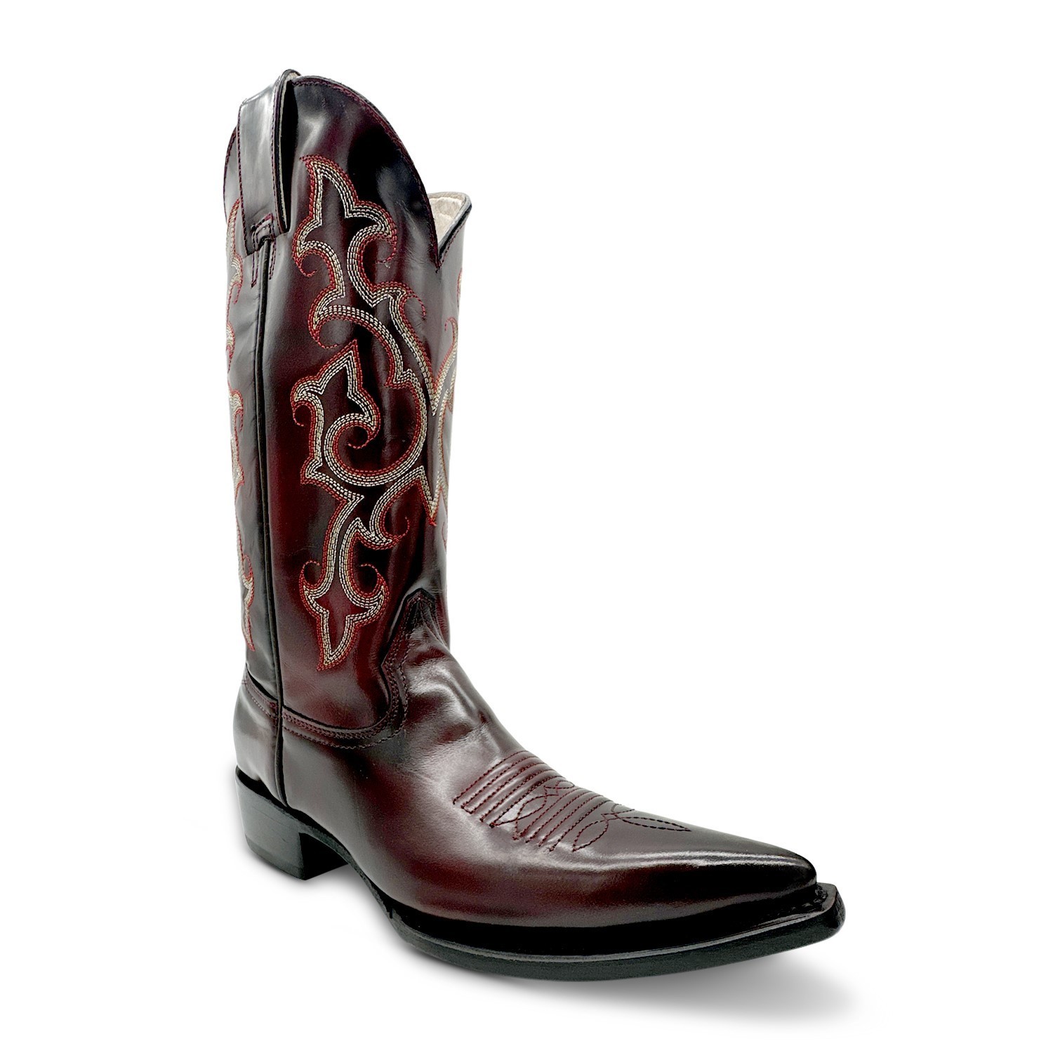 The Western Shops Women’s Genuine Leather Pointed Snip Toe Cowboy Cowgirl Boot