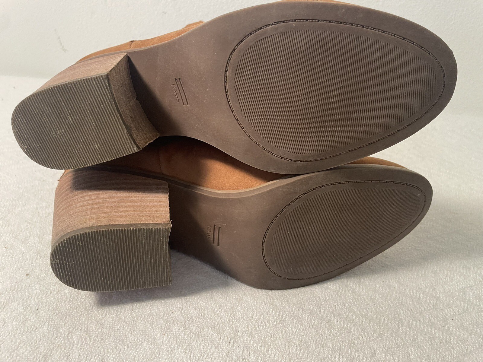 TOM’S WOMEN’S Ankle Booties Brown, Size 9.5 New Without Box Suede