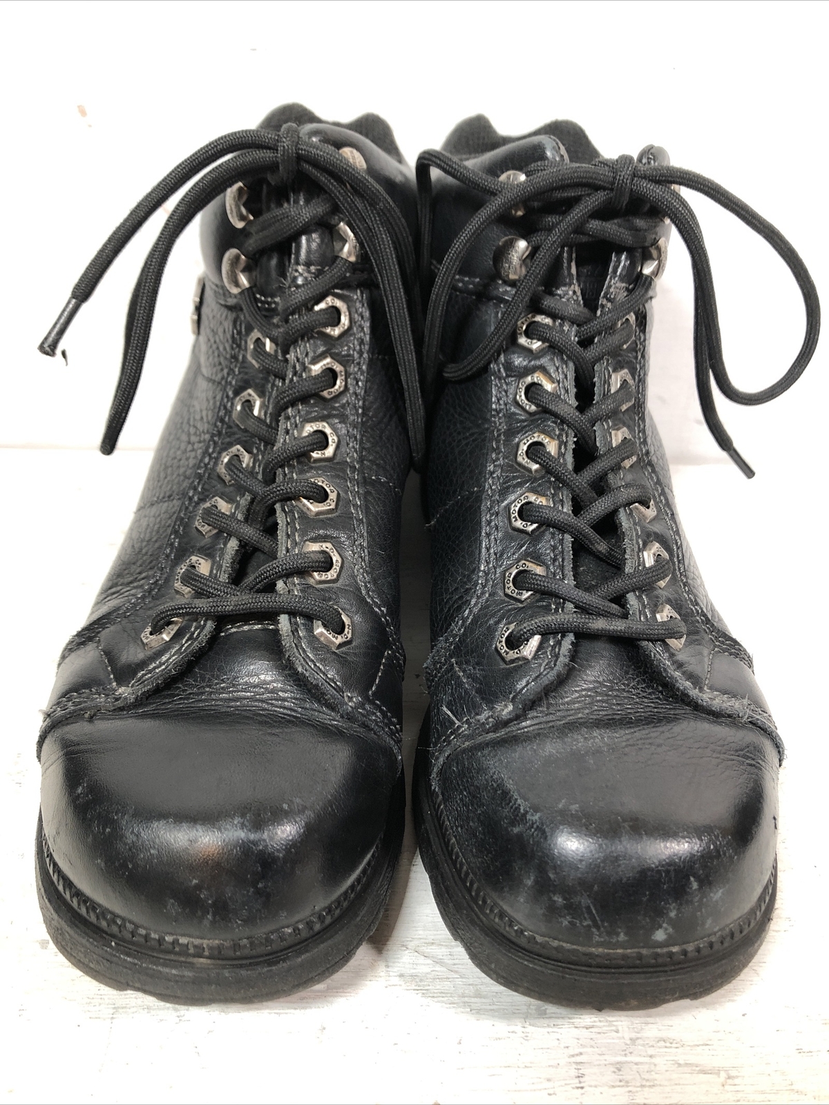 Harley Davidson Tyler Black Leather Chukka Riding Boots Women’s 6 1/2 #84280