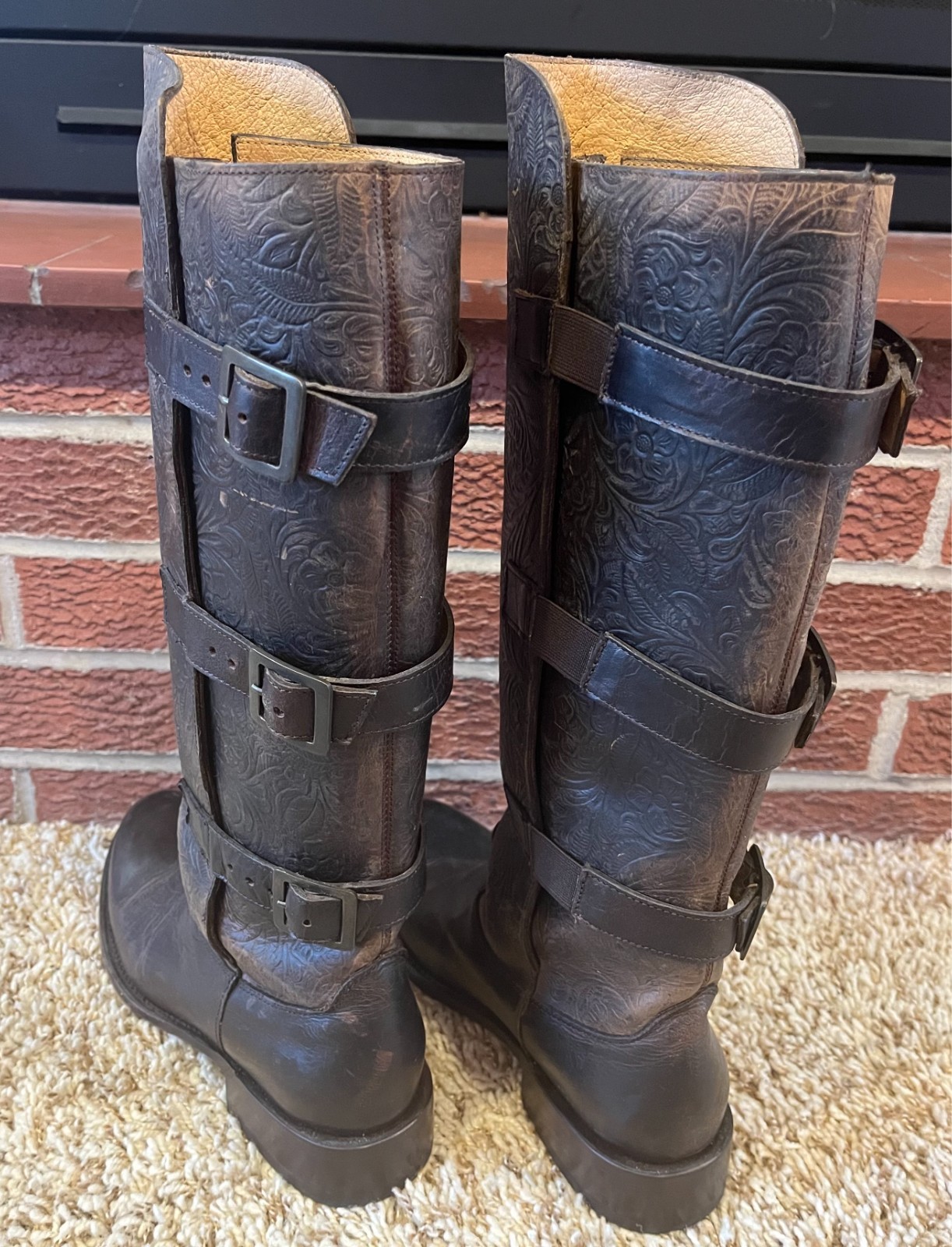 JB Dillon High-Buckle Boots – Women’s 8