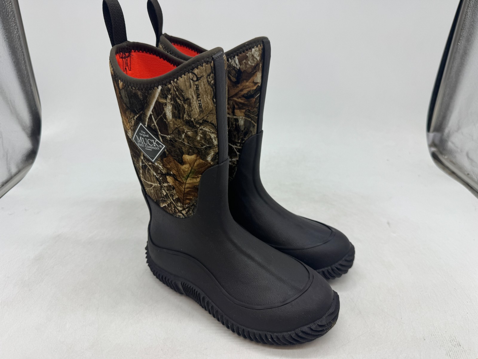 Muck Realtree Edge Mini Hale Boots Kid’s Black Pull On Waterproof Round Toe – 2