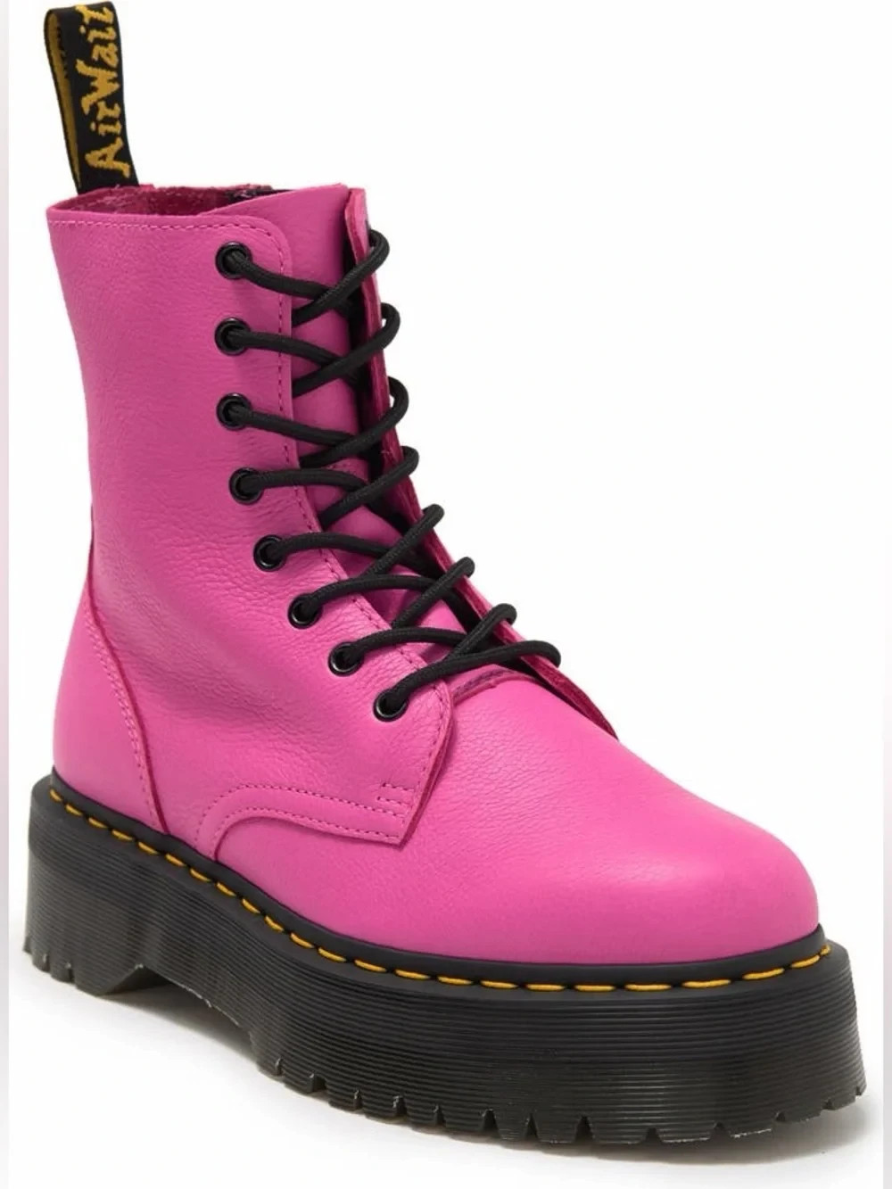 Dr Martens Jadon Platform Soft Leather Thrift Pink Chunky Boots New Box Womens 6