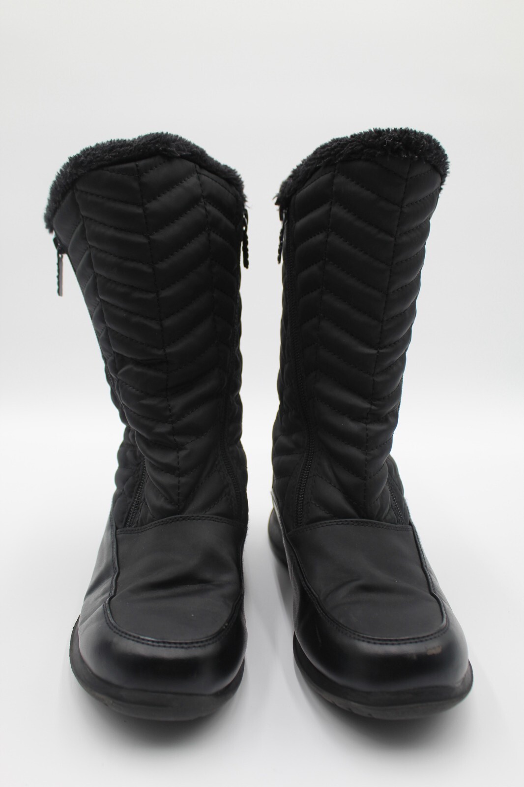 Totes Women’s Jodi Black Warm Waterproof Winter Snow Rain Boots Size 9W Wide