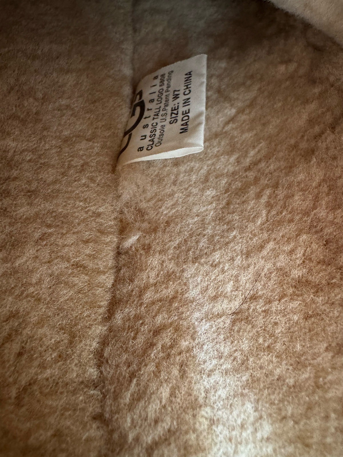UGG Classic Tall Monogram Logo Chestnut Suede Boots Size 7