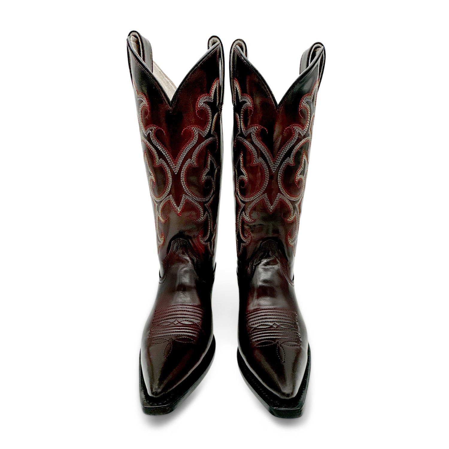 The Western Shops Women’s Genuine Leather Pointed Snip Toe Cowboy Cowgirl Boot