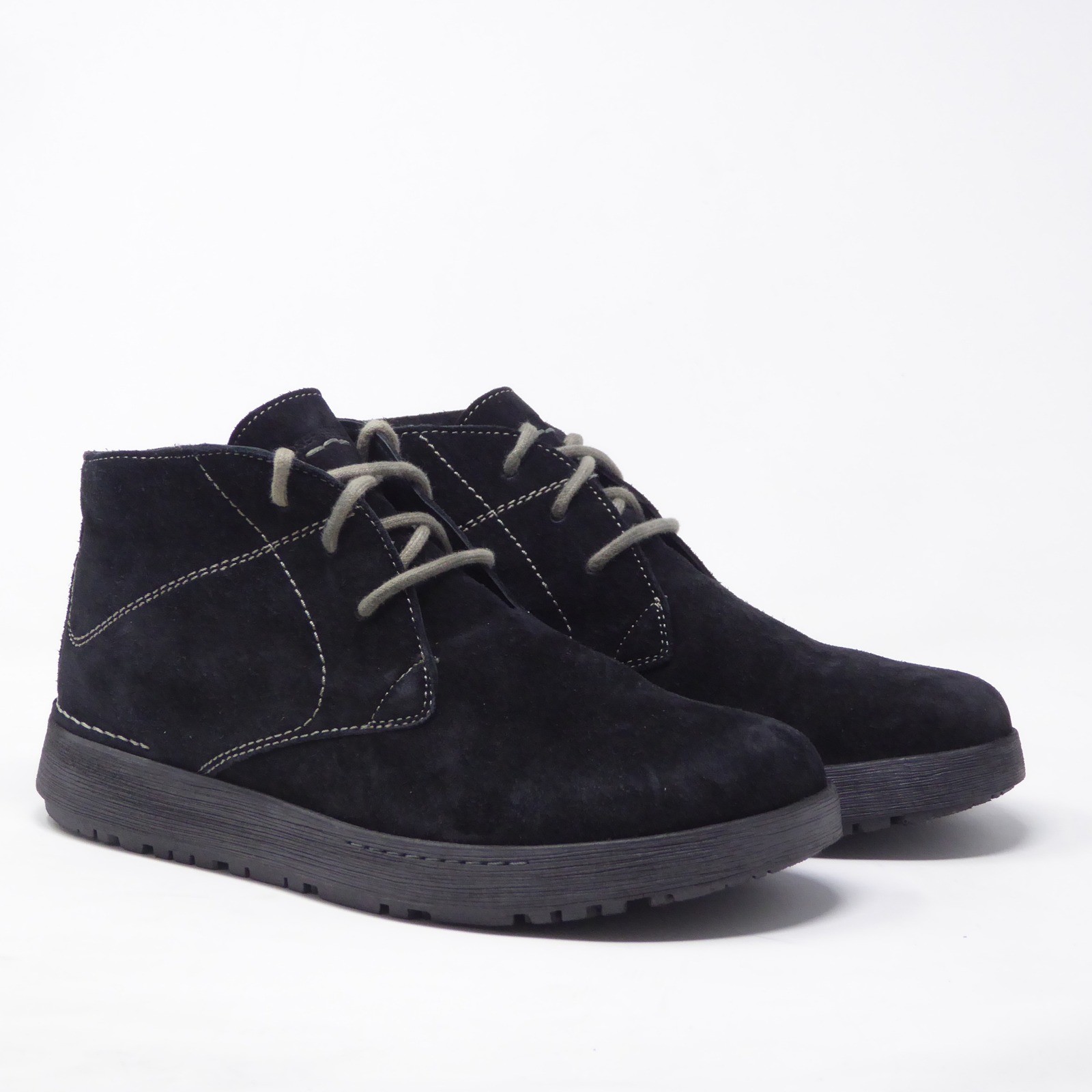 Josef Seibel Anna 08 Womens Boots Black Suede Lace Up Ankle Chukka 41 / 10-10.5