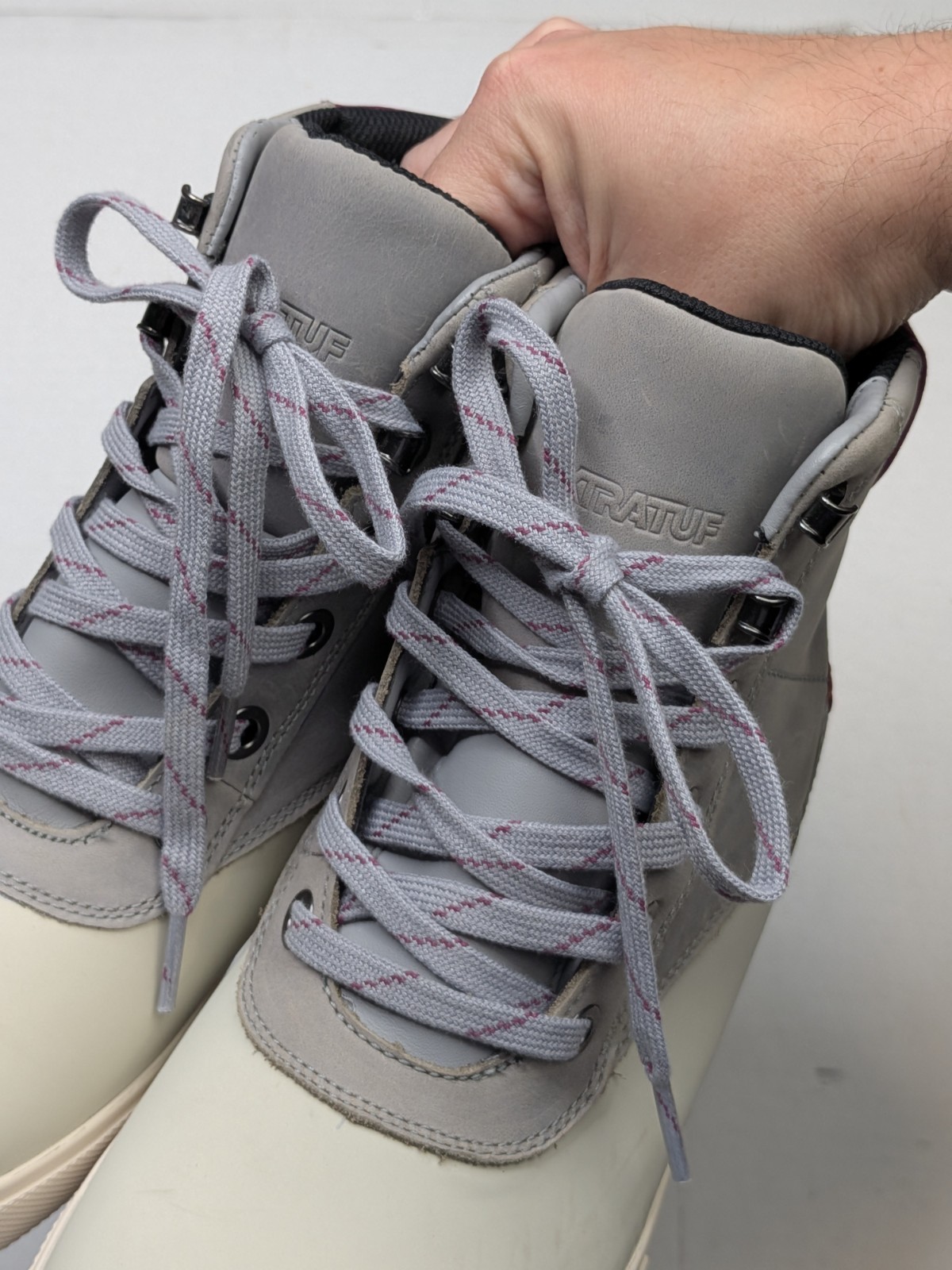Women’s Leather Lace Ankle Deck Boot Size 8.5