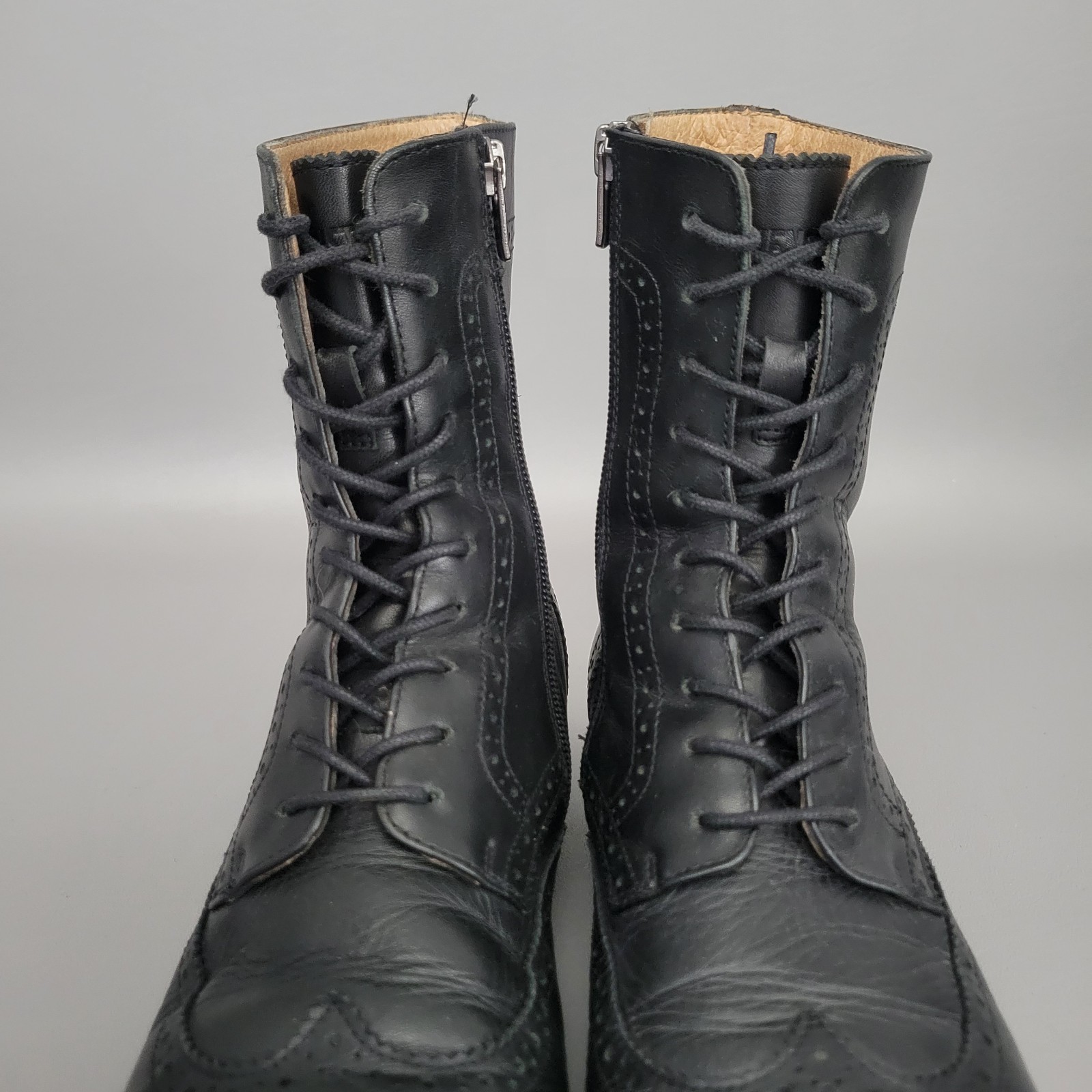 Birkenstock Laramie Black Natural Leather Zip Boots 38 – 7