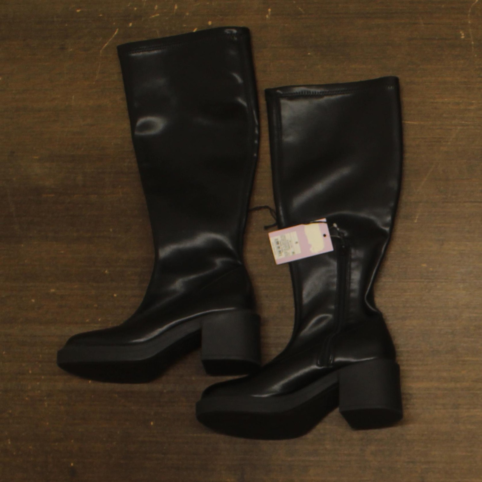 Wild Fable Danika Stretch Tall Combat Boots 94463356 Black 6M