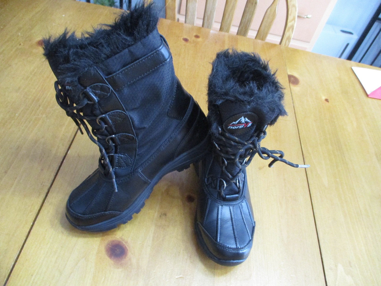 NORTIV 8 Womens Waterproof Insulated Lace Up Warm Snow Boots,Non Slip,US 7