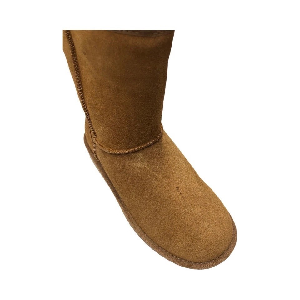 Koolaburra by UGG Women Koola Short Chestnut Rabbit Boot 1017090 Defect Size 10