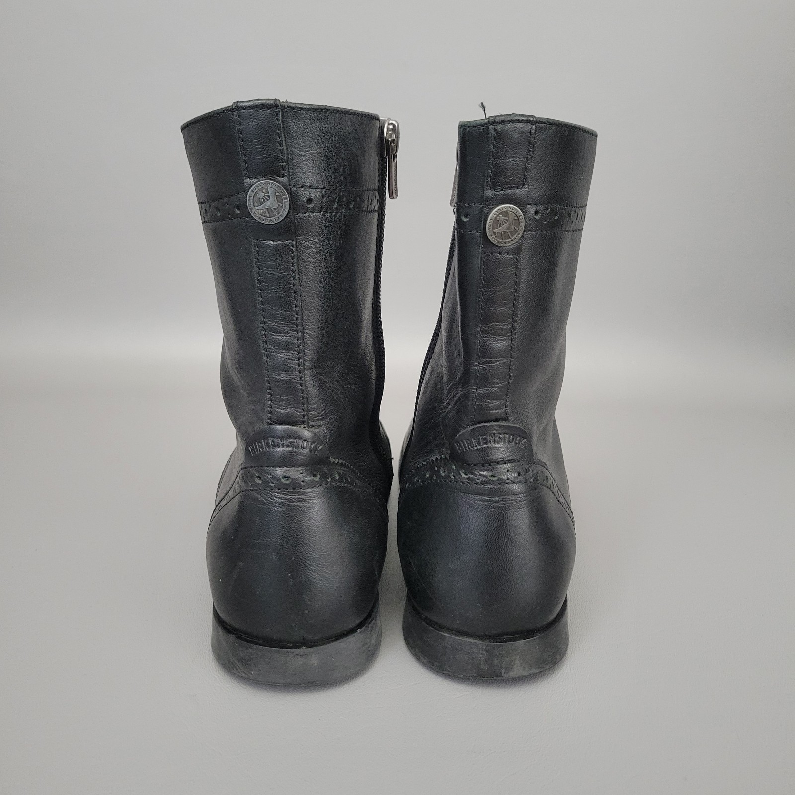 Birkenstock Laramie Black Natural Leather Zip Boots 38 – 7