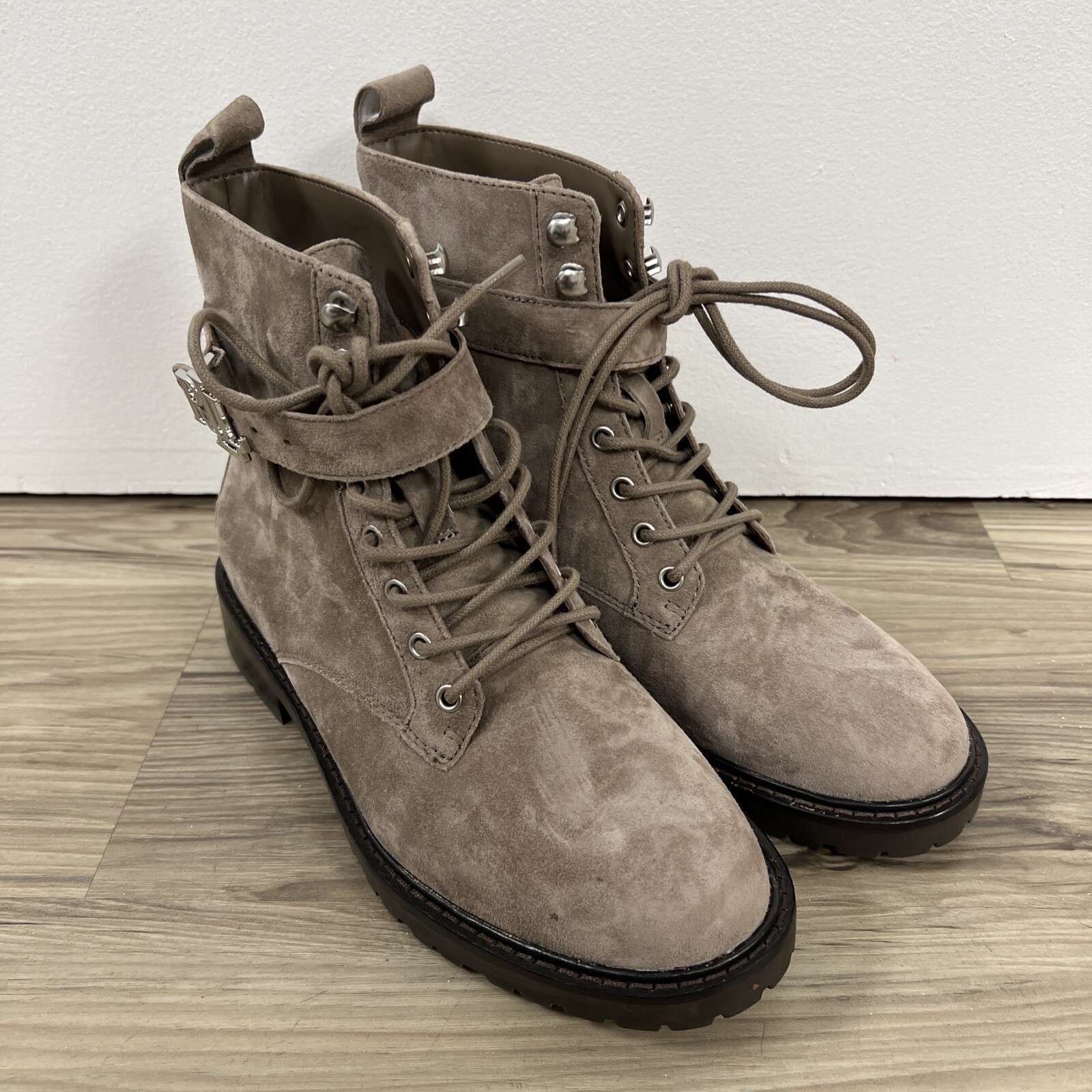 Lauren Ralph Lauren Elridge Light Brown / Gray Suede Boots Women’s Size 5.5 $250