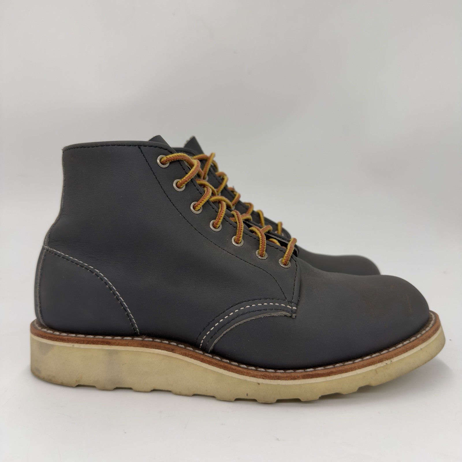 RED WING 3448 Heritage 6-Inch Round Toe Gray Boots Women’s Size 7B Made In USA