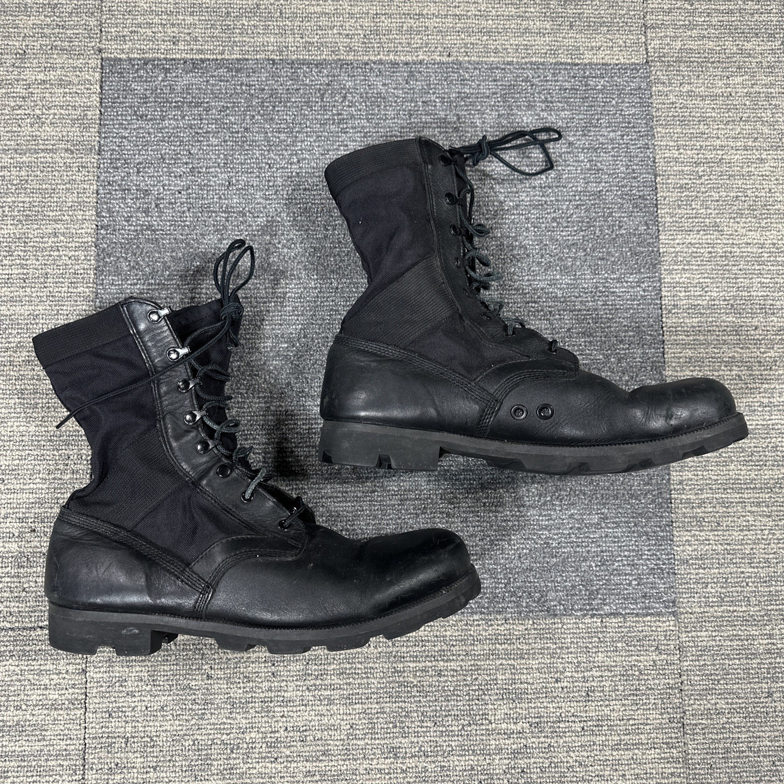 Altama Combat 10” Black Leather Military Lace Up Boots USA Made 6852 Men’s 13 R