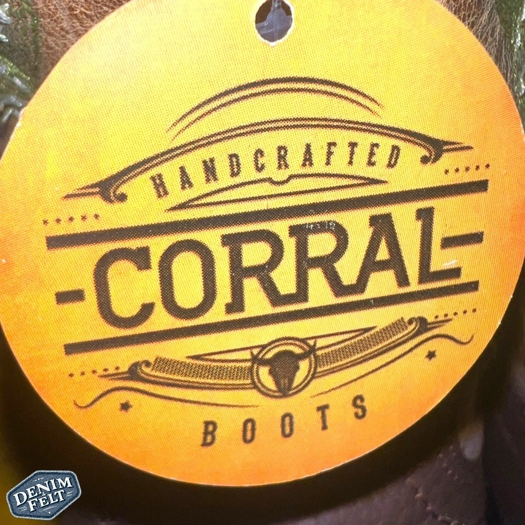 CORRAL WOMENS CACTUS EMBROIDERY WESTERN Square Toe Western/Cowboy BOOTS | NEW!