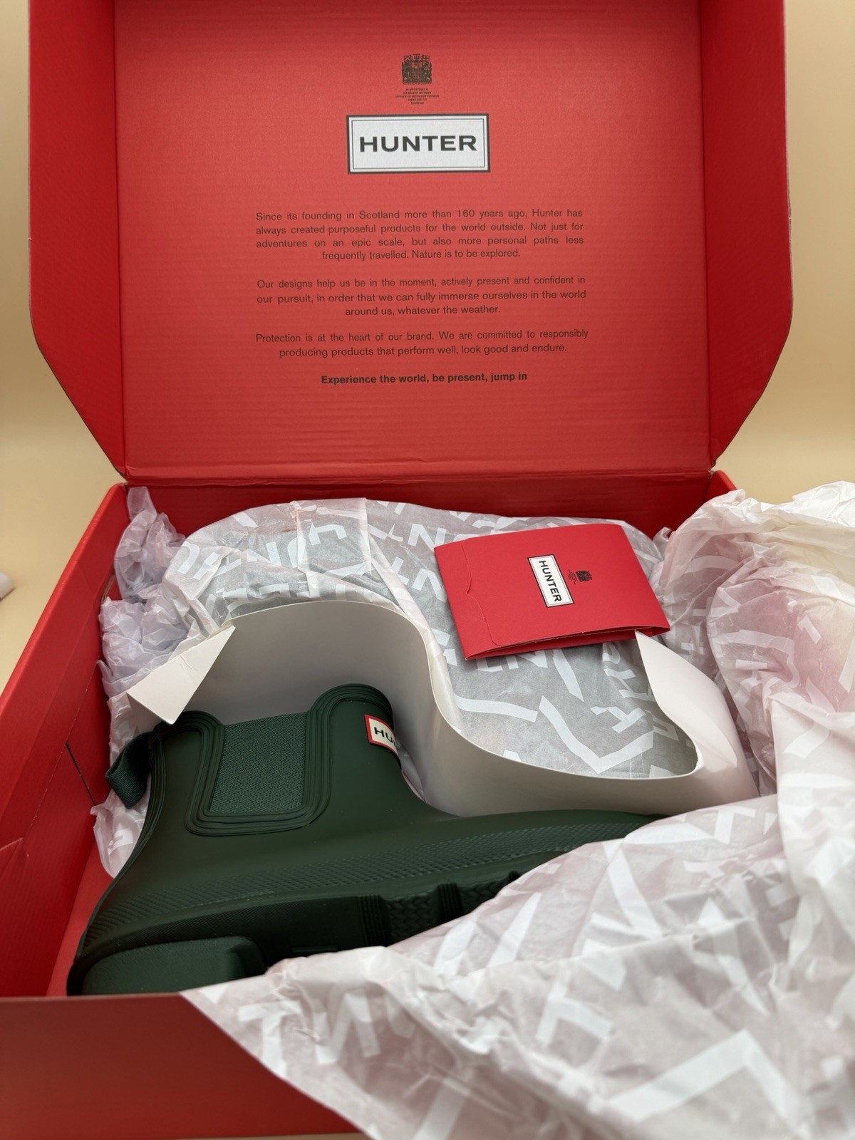 Hunter Original Chelsea Boots Women’s 6 Green New WFS2078RMA 🔥