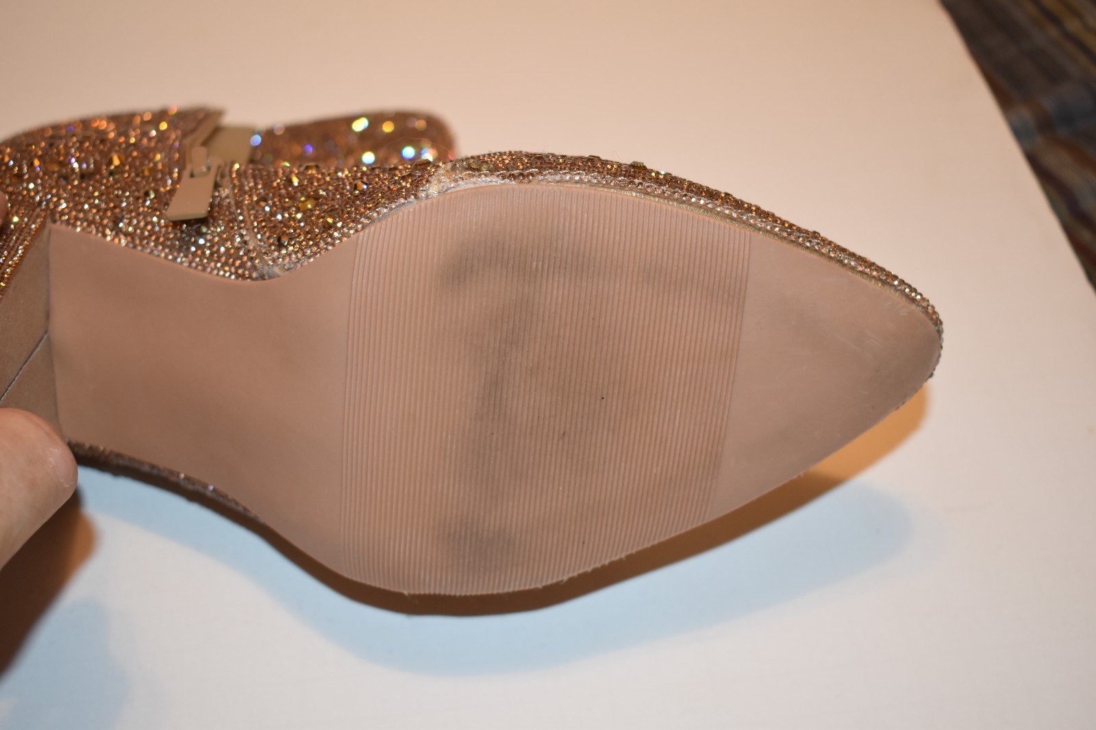 Betsy Johnson Gold Sparkle Torrid Womens Booties Size 10.5 WW