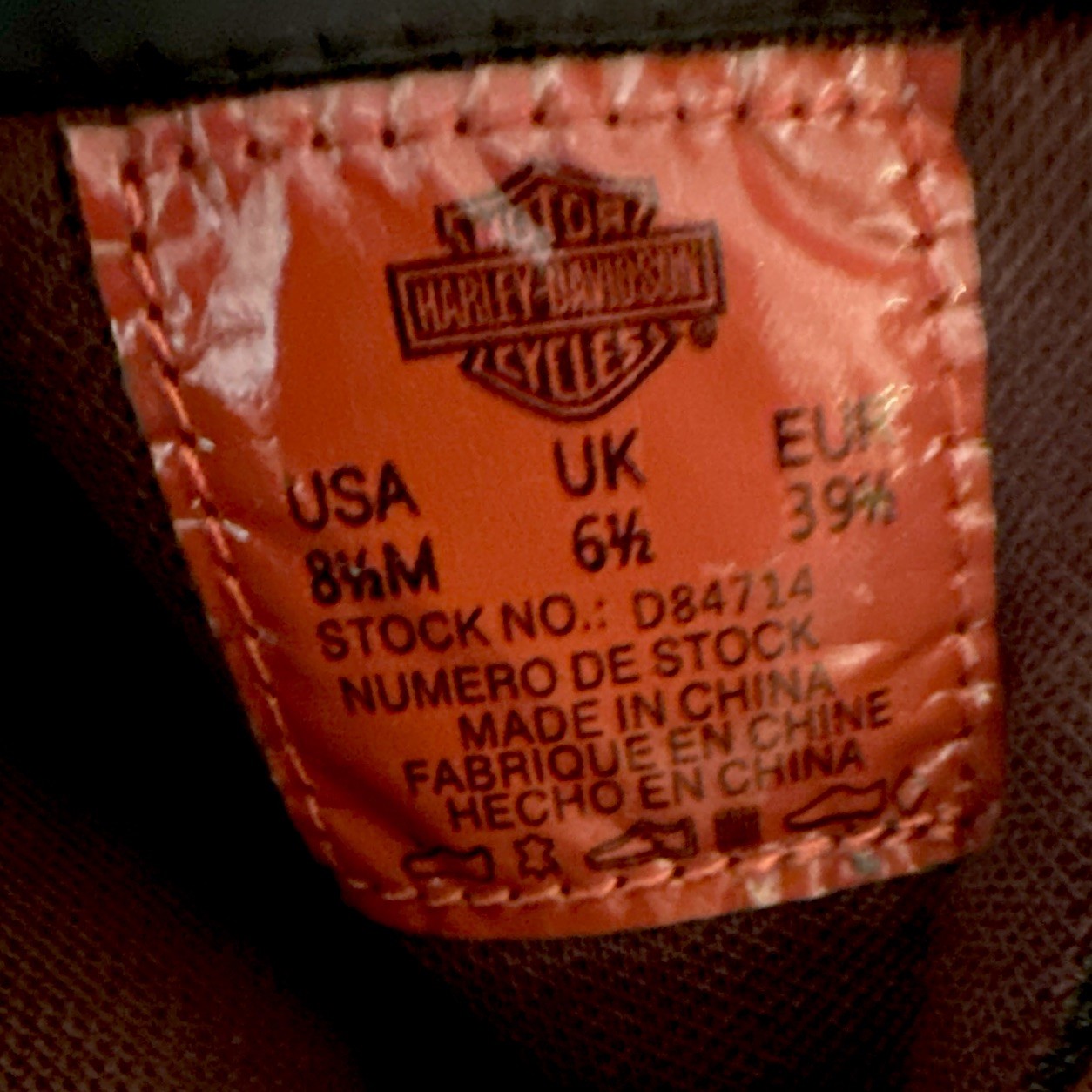 Harley Davidson Lalanne Triple Strap Motorcycle Boot Size 8.5