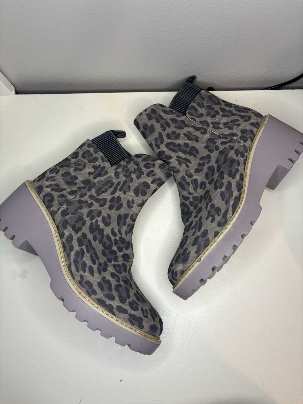 Corky’s Hey Girl Basic Leopard Print Bootie Chunky Ankle Boots Size 9 – 288