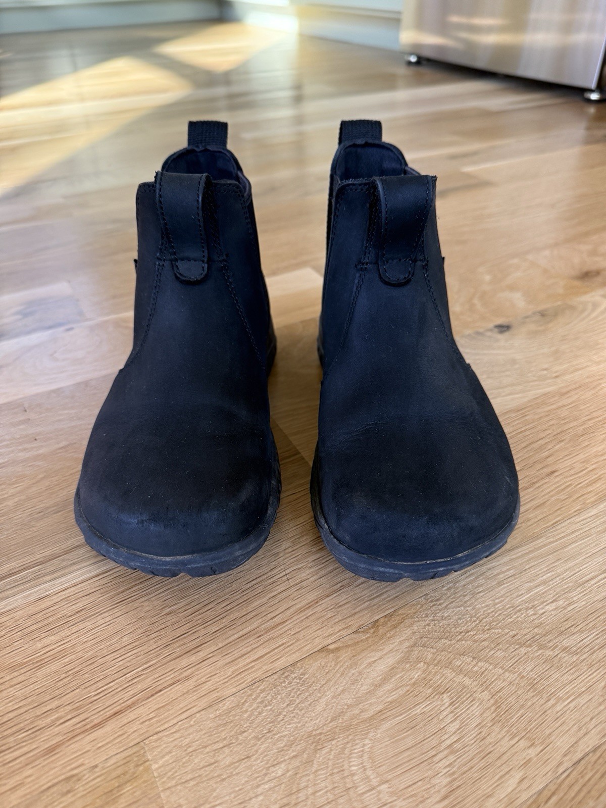 Lems Chelsea Boot Waterproof Unisex US Womens 6.5 / Mens 5 Black Leather Pull On