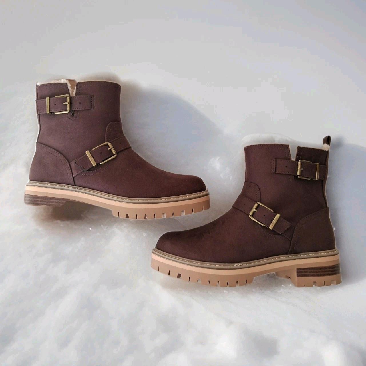 Maurices Boots Womens Size 7.5 M Maurices Paisley Sherpa Lined Hiker
