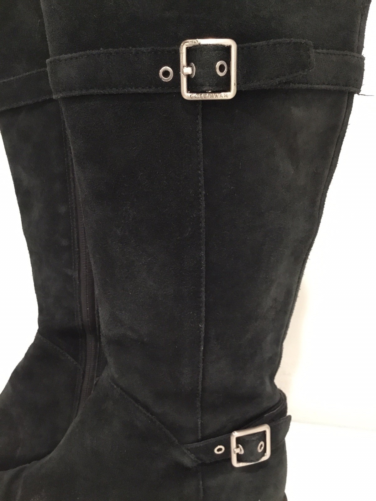 Cole Haan Waterproof Suede Riding Boots Size 10 B Leather Calf Bohemian hippie