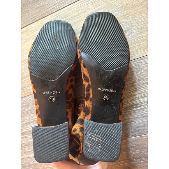 Leopard healed boots