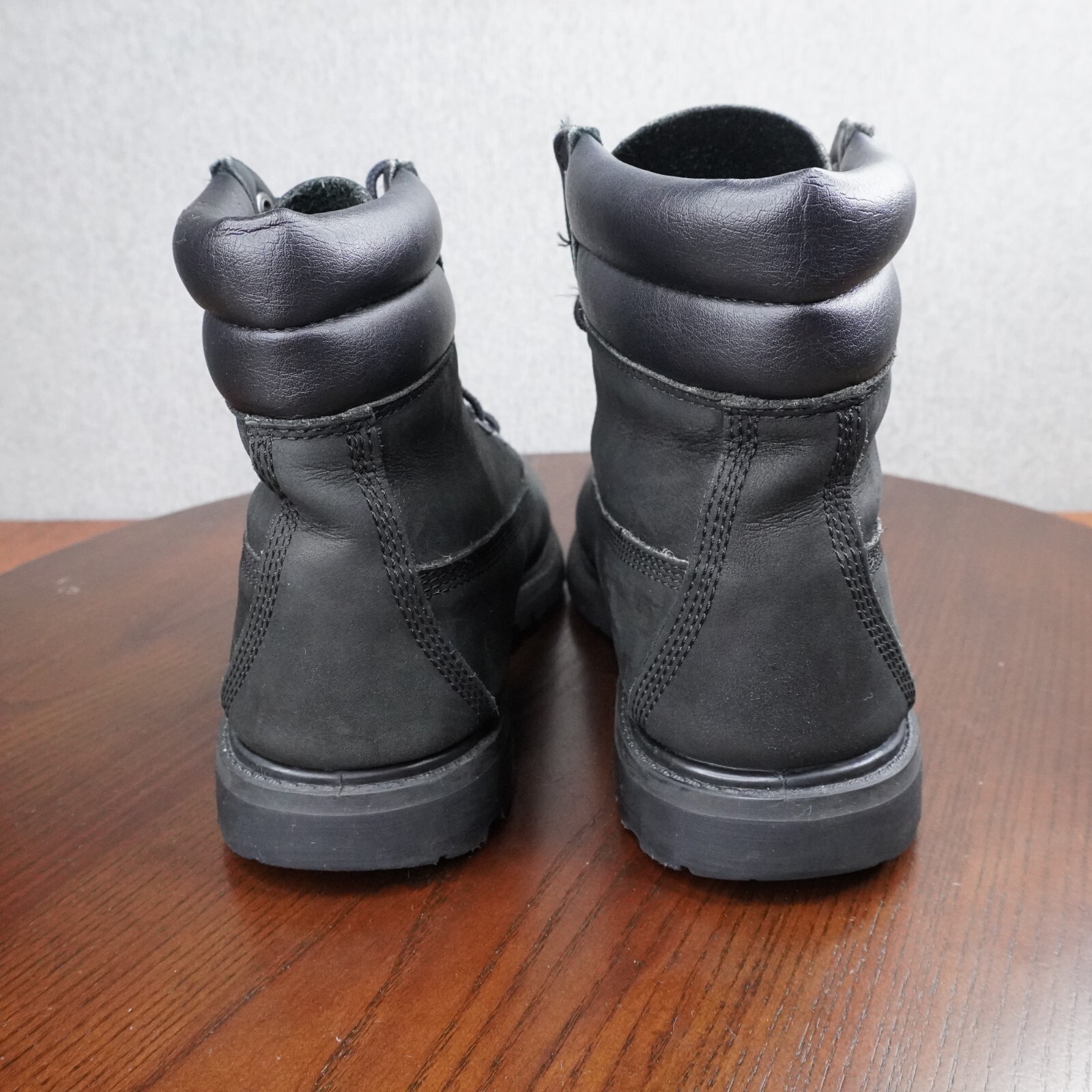 Timberland 6″ Combat Boot Women’s Size 8.5 Black Nubuck Waterproof Ankle Lace Up