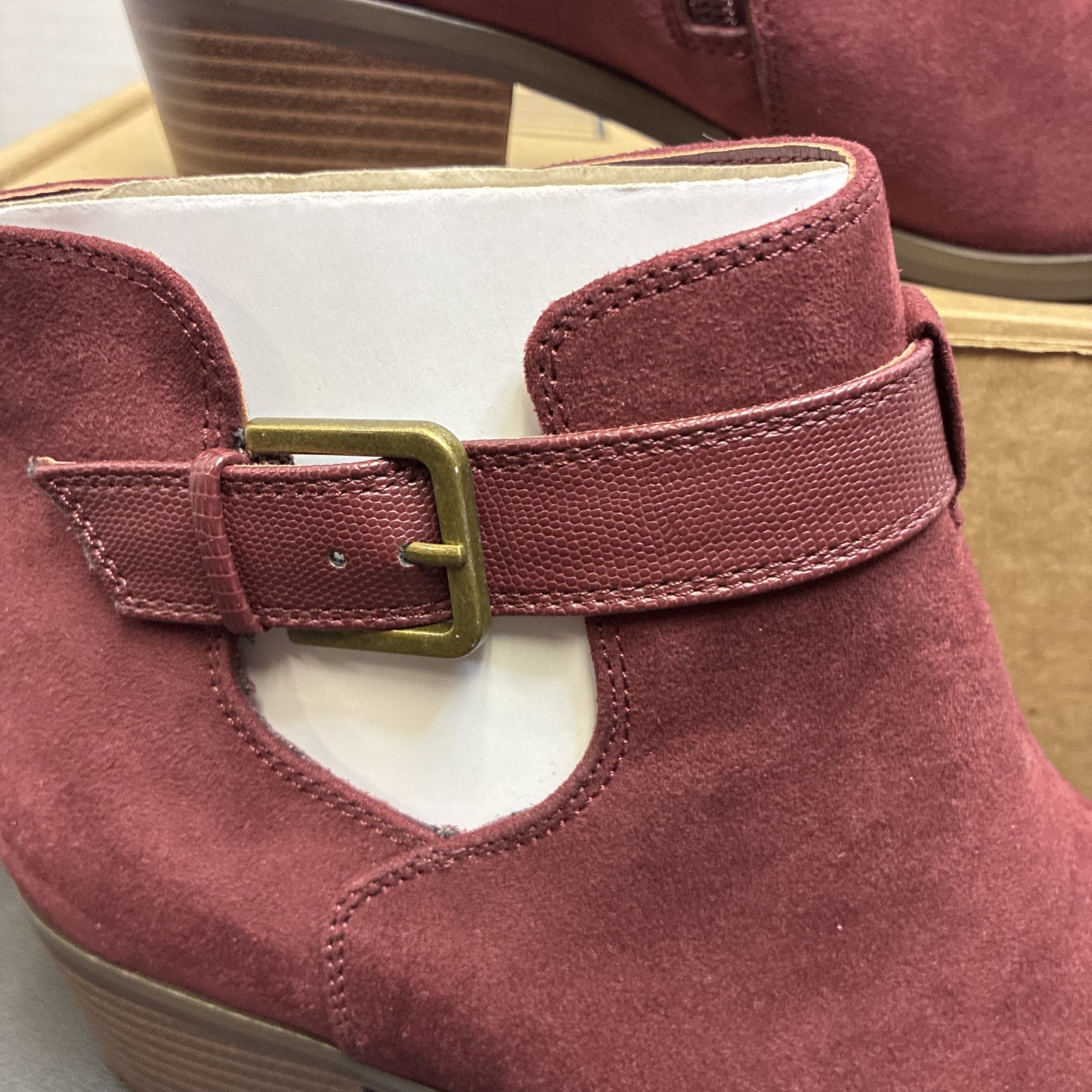 Market & Spruce Odeya Bootie Burgundy Womens Size 7.5W