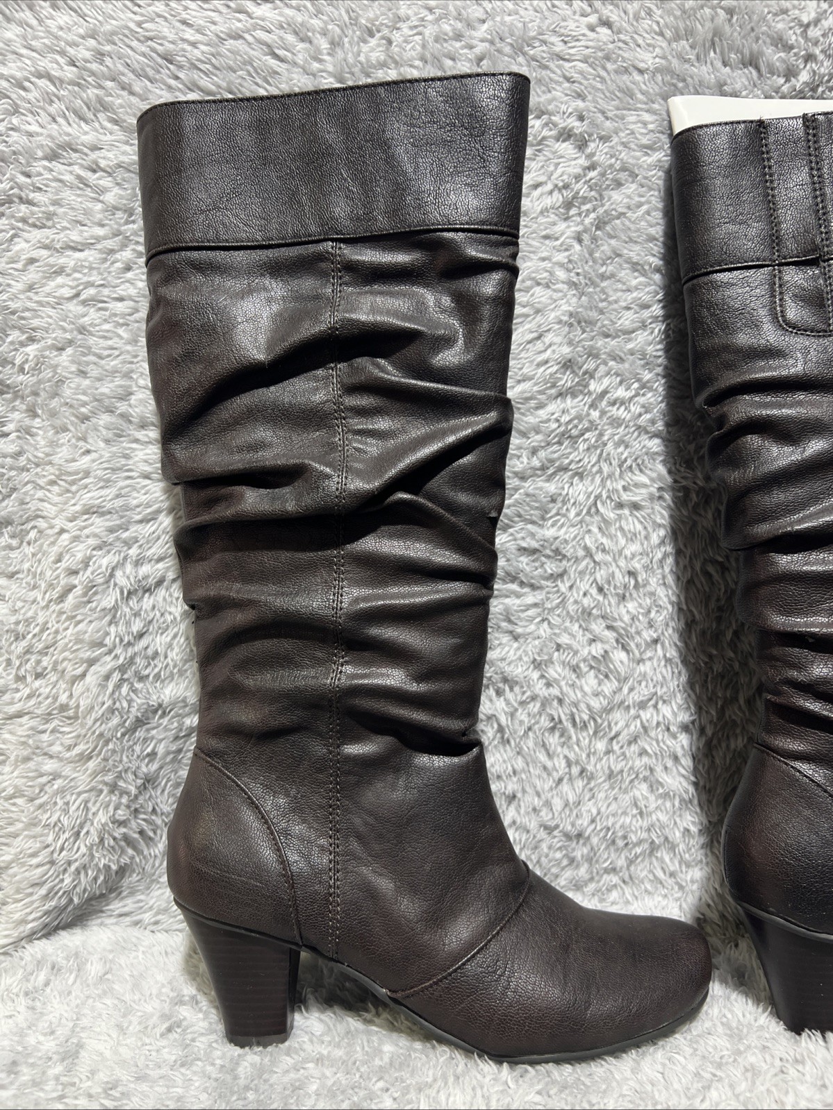 New Directions Women’s Brown Slouch Knee High Boots A3