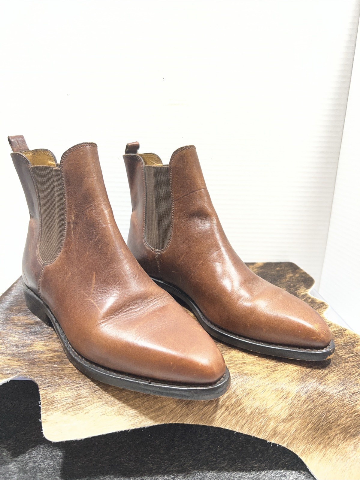 Cole Haan Hawthorne Women’s Chelsea Booties British Genuine Welt Leather Sz6.5B