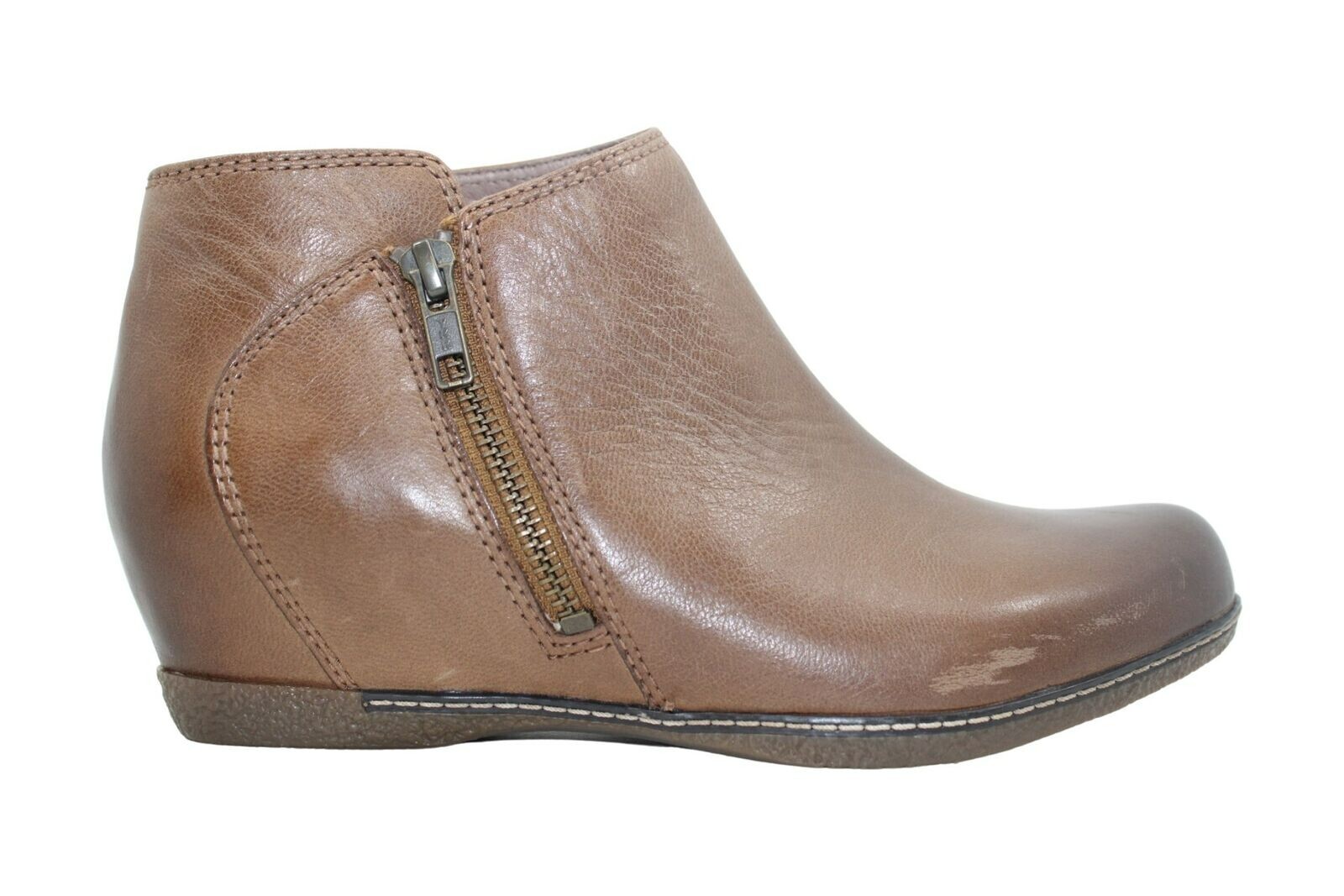 Dansko Leyla Tan Burnished Leather Ankle Boot – NEW – Size EU 39