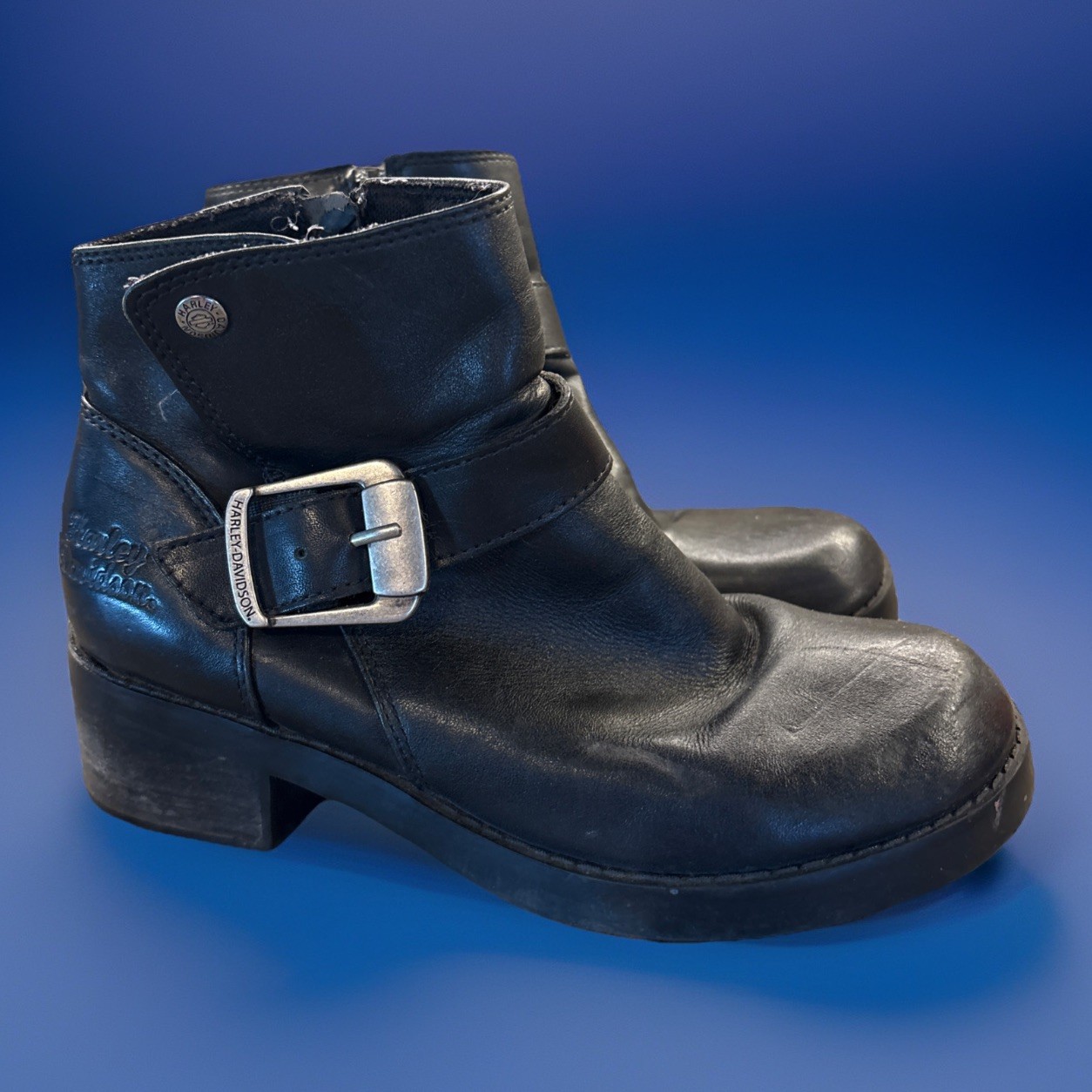 Harley Davidson Leather Riding Black Boots Women’s Size 9 Model 84180