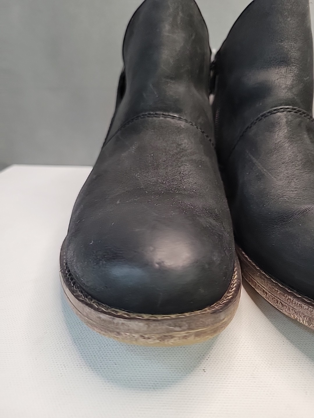 Josef Seibel Sienna Boots Womens 10 – 10.5 41 Black Leather Booties Ankle, NICE!
